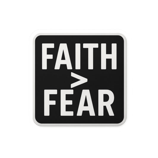 Faith Over Fear Sticker – FOF Records Official Motivation Decal